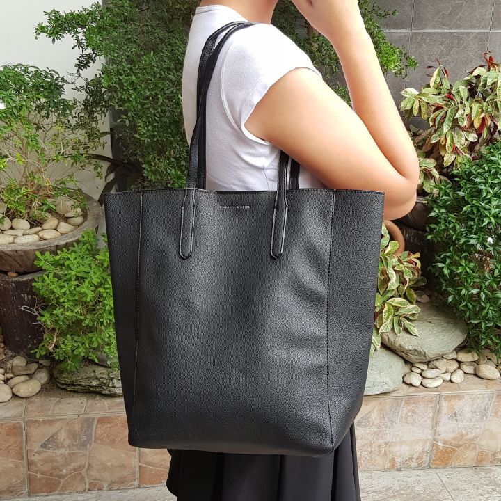 Charles & Keith Black Tote Bags for Women