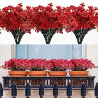 【CC】 Faux No Fade UV Resistant Outdoor Artificial Flowers Plastic Garden Porch Fake