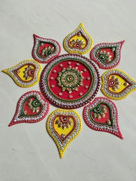 Multi-Color Rangoli Powder For Diwali Festival 50g Each - Set of