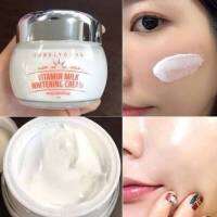 Exp.2025  ครีมหน้าสด LABEL YOUNG Vitamin Milk Whitening Cream 55 g.  ครีมน้ำนมเข้มข้น