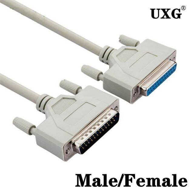 5m 3m Good Quality DB25 25Pin Male To Female M/F Parallel LPT Cable ...