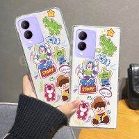 เคสป้องกันนิ่มโปร่งใสกันกระแทกลายการ์ตูนเคสน่ารัก VIVO Y17S ใหม่2023 VivoY17s เคสโทรศัพท์