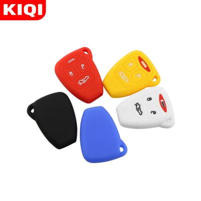 huawe KIQI Car Key Case Remote Key Cover 3/4 Button for Dodge JCUV Jeep Compass Grand Cherokee Patriot Pacifica Chrysler 300C