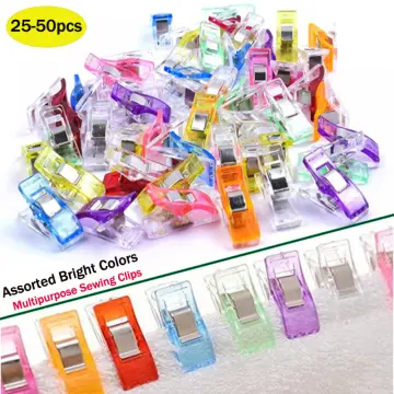 Sewing Clips, 100PCS Multicolor Craft Clips Assorted Multipurpose Plastic  Clips for Sewing Quilting Binding Crafting Crochet and Knitting