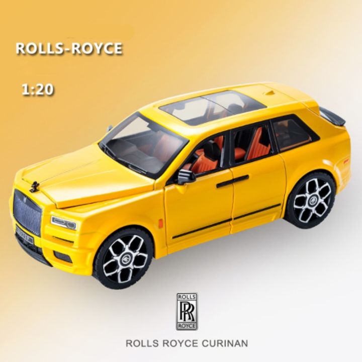 royce-suv-cullinan-โมเดลรถยนต์อัลลอยด์โมเดลรถของเล่นโลหะสำหรับโมเดลรถยนต์จำลองเสียงและไฟของขวัญสำหรับเด็กขนาดใหญ่1-20ม้วน