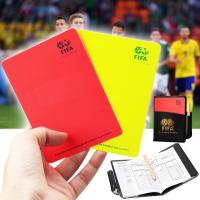 Mybeloved ใบเหลือง ใบแดง FIFA Soccer Referee Red Yellow Card พร้อมซองหนังและปากกา ชุดใบเหลือง ใบแดง
