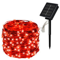 LED Solar Fairy Lights Lamp Outdoor 7M 12M 22M32M LEDs String Waterproof Solar Garden Christmas Lights