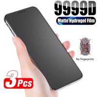 [spot goods66] 1-3Pcs Matte Hydrogel ฟิล์มสำหรับ IPhone 11 12 13 Pro Max Mini Frosted ป้องกันหน้าจอสำหรับ IPhone X XR XS MAX 6 14 7 8 Plus SE