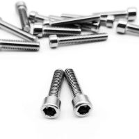 25pcs M2.5 M3 Nonstandard 304 A2 Stainless Steel Hexagon Hex Socket Cap Allen Head Screw Bolt Small Head Diameter 3.8mm 4.5mm Nails Screws Fasteners