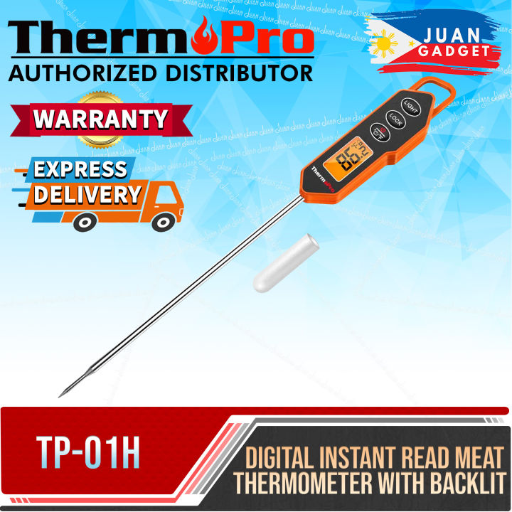 ThermoPro TP510 Waterproof Digital Candy Thermometer with Pot Clip, 8 Long  Probe Instant Read Food Cooking Meat Thermometer for Grilling Smoker BBQ  Deep Fry Oil Thermometer: Home & Kitchen 