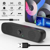 COOMAER Surround Desktop PC Speaker Home Stereo 3.5Aux USB Soundbar System Computer TV Phone HIFI Subwoofer Wired Strong Bass