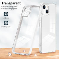 iPhone 14 Case ,Transparent Hybrid Impact Defender Hard PC Bumper and Soft TPU Shell with Detachable Camera Protection Case for iPhone 14