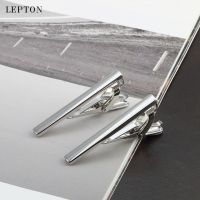 Hot Sale Silver Color Skinny Glossy Clasp Tie Bar For Men High Quality Copper Necktie Tie Clip Wedding Slim Tie Clips For Mens