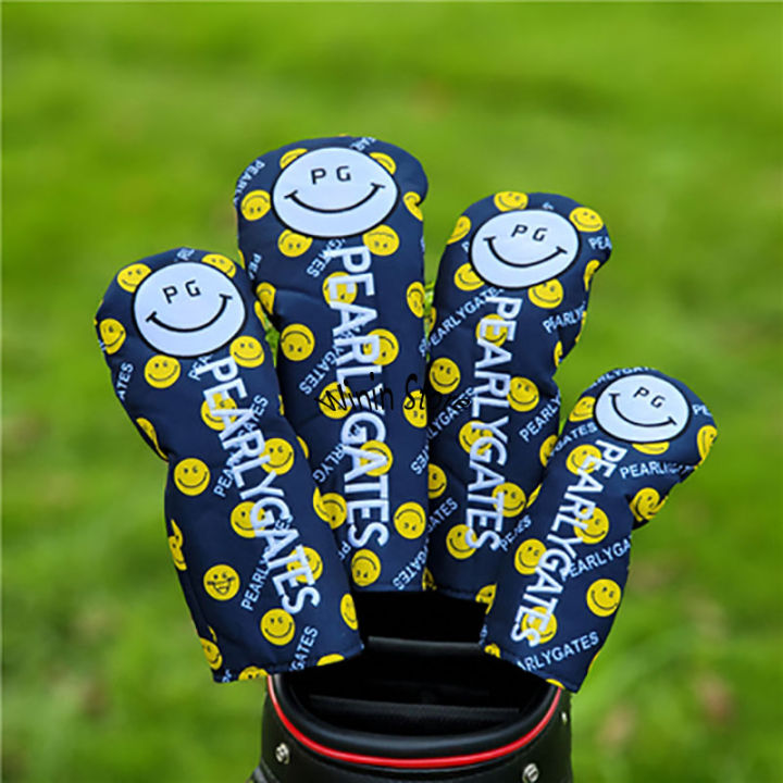 smiley-golf-covers-for-driver-460cc-fairway-woods-hybrid-135ut-clubs-set-unisex-golf-woods-headcovers