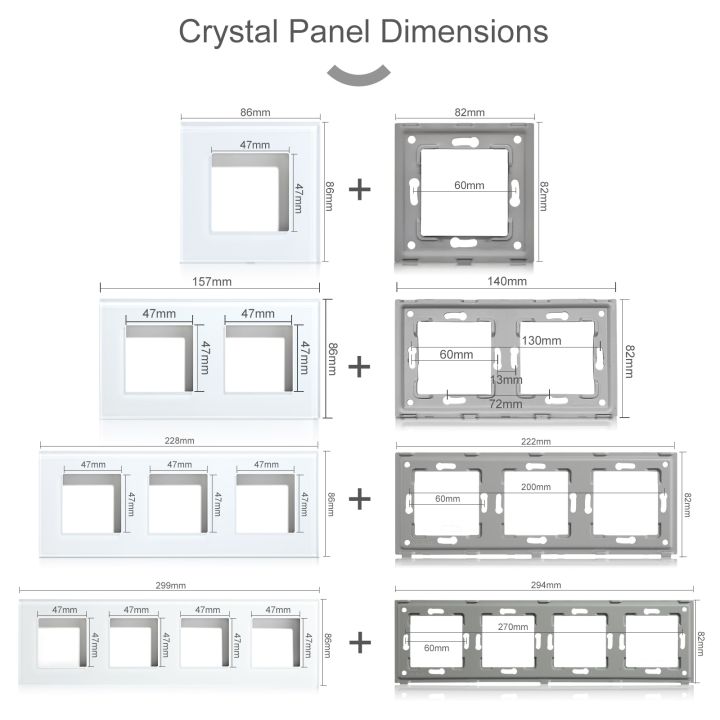 bseed-mvava-diy-uk-eu-standard-tv-satellite-usb-socket-button-switch-with-crystal-glass-frame-panel-white-home-improvement