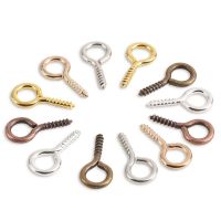 ✒❆ Use A Computer14bth2dgd 200pcs Small Pins Eyepins Hooks Eyelets Screw Threaded Gold Color Clasps Jewelry Findings Making