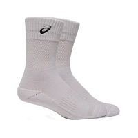 Asics ถุงเท้าเทนนิส Court FF Crew Socks | Brilliant White ( 3043A089-100 )