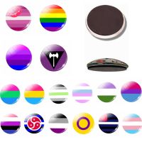 Rainbow Color Gay Glass Dome Fridge Magnet Gay Message Board Sticker Beautiful Love Refrigerator Sticker Kitchen Home Decoration