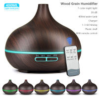 Ultrasonic Air Humidifier 500ML With Remote Control Aroma Oil Diffuser for Home Xiomi Mist Maker with 7 Colors LED Night Lamp