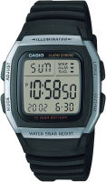 Casio Mens W96H-1AV Sport Watch with Black Band