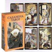 【Study the folder well】  Casanova Tarot Cards Deck 78 Cards Full Colors Poker Size High Quality Durable Paper Divination Card Game