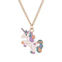 1pc Horse Necklace Girls Children Kids Cartoon Horse jewelry accessories Women Animal Necklace Pendant Unicorn Party