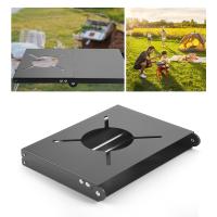 Black Folding Multi-Purpose Heat Insulation Table Aluminum Alloy Soto St-310 Single Burner Table for 4 Types of Burners