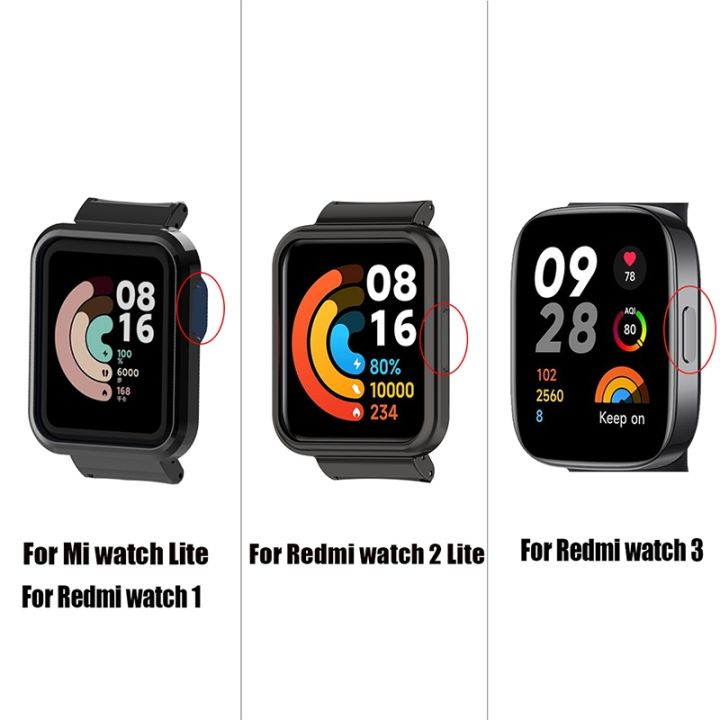 sk-rzany-pasek-dla-xiaomi-mi-zegarek-lite-smartwatch-bransoletka-dla-redmi-zegarek-2-2-lite-metalowa-obudowa-protector-pokrywa-zderzaka-tylnego-zderzaka-ramy