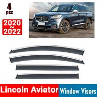 FOR Lincoln Aviator 2020-2022 Window Visors Rain Guard Windows Rain Cover Deflector Awning Shield Vent Guard Shade Cover Trim