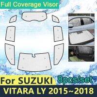 Full Cover Sunshades For Suzuki Vitara LY 2015 2016 2017 2018 Car Sun Protection Windshields Side Window Visor Accessories Shaby