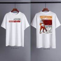 2023 NewAKP วินเทจแรงบันดาลใจหลวม Streetwear เสื้อผ้าเสื้อยืดสำหรับผู้ชาย O Versize Tee เสื้อ