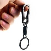 1 PCS Car key ring simple strong carabiner shape key ring waist pendant climbing hook key chain ring gift car interior Picture Hangers Hooks