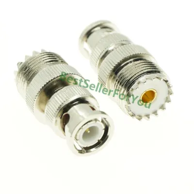 New UHF SO-239 Female SO-239 SO239 Plug To BNC Male Jack RF Adapter Connector PL259