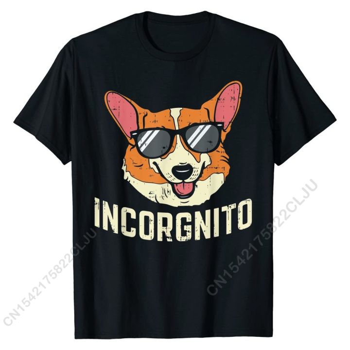Incorgnito Shirt Funny Welsh Corgi Face Dog Pun Lover Gift T-Shirt Coupons  Men T Shirt Summer Tshirts Cotton Simple Style XS-4XL 5XL 6XL 