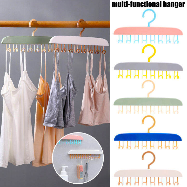 8hook Clothes Hanger Underwear Camisole Clothes Drying Rack Wardrobe