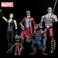 5PcsSet Marvel Rocket Raccoon Action Figure Anime Figures Model Dolls Kids For Christmas Gifts