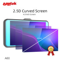 Anytek กล้อง A60 4นิ้วหน้าจอ Ips 1080P Hd 170องศามุมกว้างกล้องคู่ Adas กล้องติดรถยนต์24ชั่วโมง Dvr