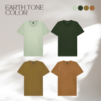 BASIC COTTON TEE NON-IRON ??เสื้อยืดเบสิคแขนสั้นคอกลม ไม่หด ไม่ต้องรีด MINIMAL AND EARTH TONE