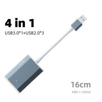 Type C USB 4 พอร์ต Multi Splitter Adapter 4 in 1 USB C HUB 3.0 2.0 OTG สำหรับ Xiaomi Lenovo Macbook Pro 13 15 Air Pro PC คอมพิวเตอร์-Gamekj