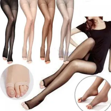 Plush Lined Open Toe Tights | SHEIN IN