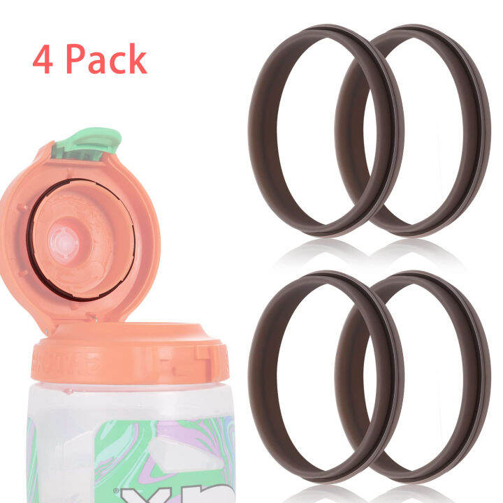 4pcs Replacement Gasket Compatible with Gatorade Water Bottle, Silicone