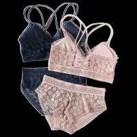 《Be love shop》Women Lace Bra Set Seamless Underwear Backless Bralette Sexy Lace Top Lingerie Bra And Brief Sets Ultrathin Female Intimates