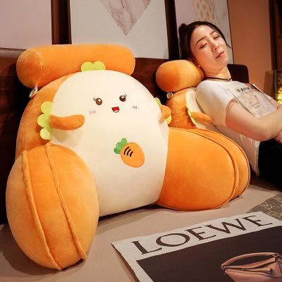 【CW】☫  Cartoon Back Cushion with Arm Support Bed Reading Rest Waist Car Sofa for A Nap