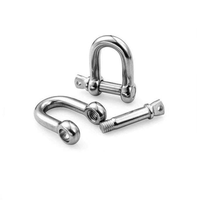 D Shackle With Screw Pin Stainless Steel 304 Heavy Duty 4mm 5mm 6mm 8mm