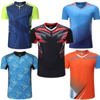 sports t shirt Badminton shirts Men workout t shirt Tennis shirts Male table tennis tshirt Quick dry Fitness training tshirts