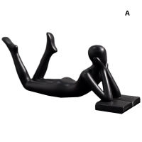 For Bookshelf Table Centerpiece Home Decor Abstract Art Sturdy Lie Prone Modern Beautiful Durable Living Room Exquisite Bedroom Office Practical Reading Figurine