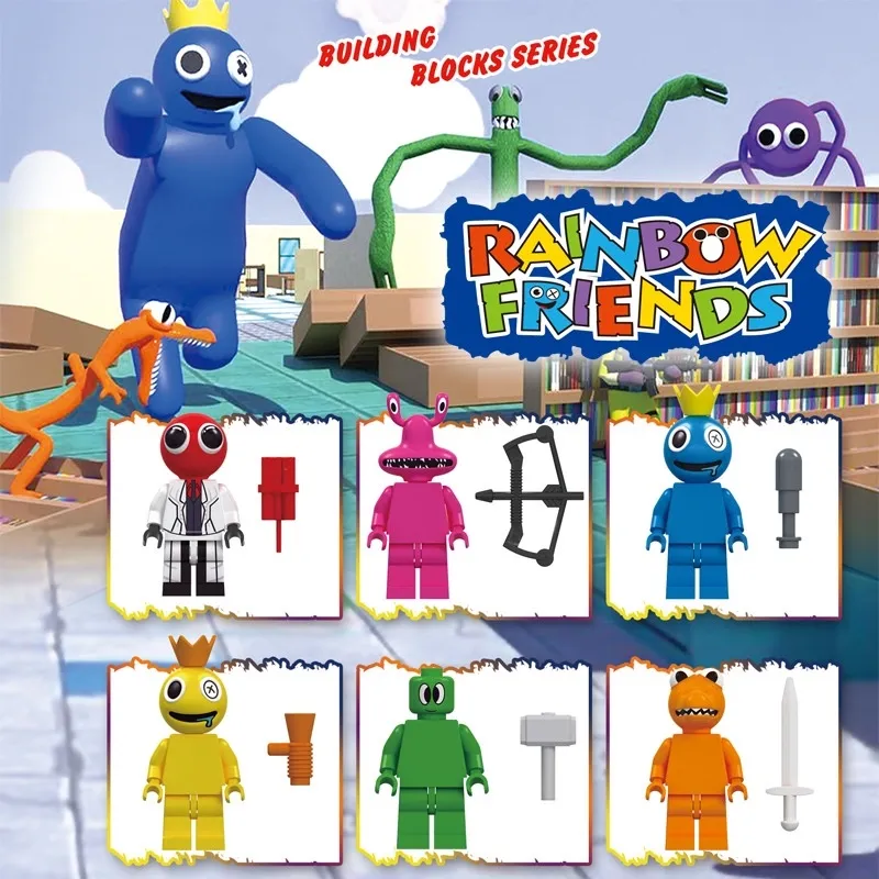 Roblox Rainbow Friends Kit 8x1 Blocos De Montar Compatível a lego