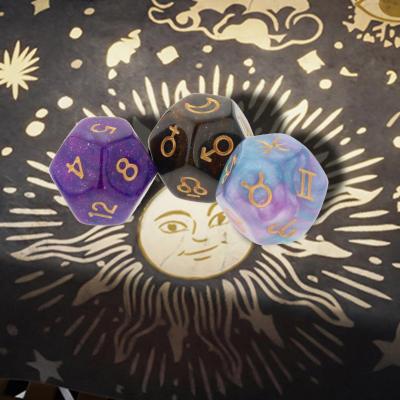 ；‘【； 7Pcs/Set Polyhedral Dices Role Playing Games  D8 D10 D12 D20 Card Games Dice For Math Teaching Party Bar Table Games