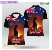 Anzac Day 25th April Lest We Forget’ Polo Shirt