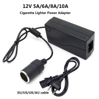 ที่ชาร์จตัวแปลงไฟอะแดปเตอร์ปลั๊กซ็อกเก็ตในรถอเนกประสงค์12โวลต์ AC 110V 220V ถึง DC 12 V 8A 6A 5A